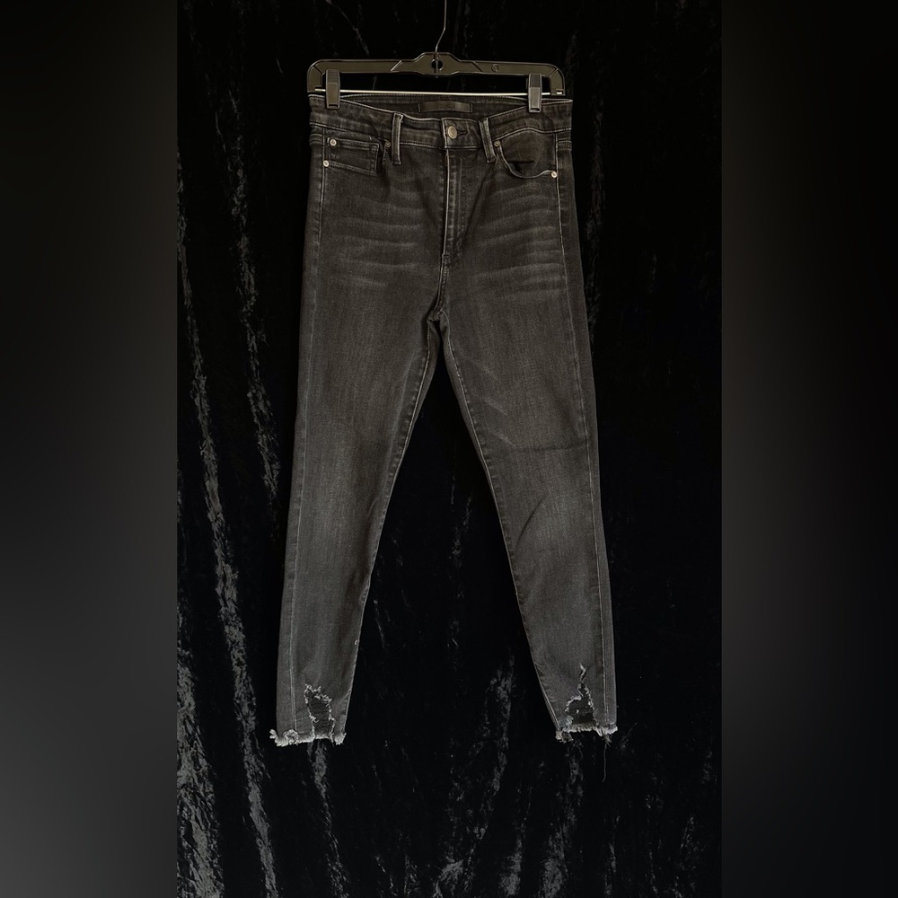 Distressed Gray Jeans
